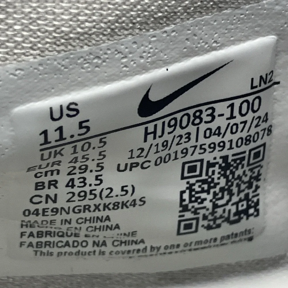 Nike Air Zoom GT Hustle 3 FP - Men's Size 11.5 'Blueprint Pack' (HJ9083-100)